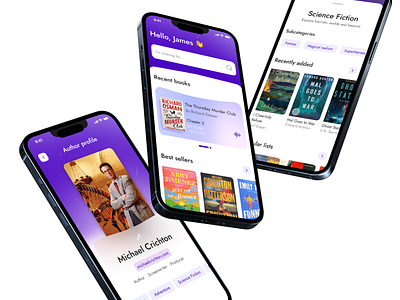 BookVoice iOS App Book Reading app book reading figma ios iphone ui ux