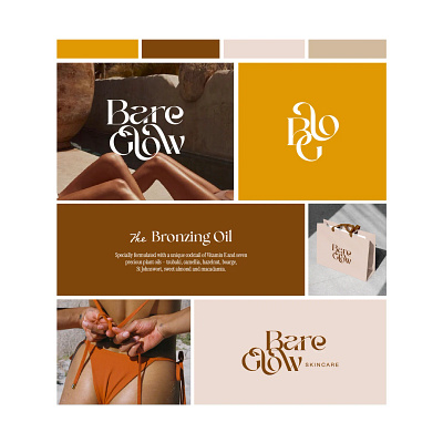 Bare Glow / Brand Identity branding logo skincare