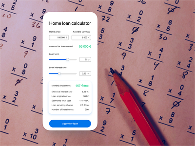 Daily UI #004: Calculation dailyui