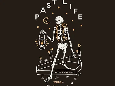 Past Life • Beer Illustration design graphic design illustration packaging design print design
