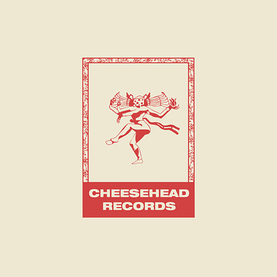 CHEESEHEAD RECORDS LOGO band merch branding design art graphic design graphics illustration logo logo design typography