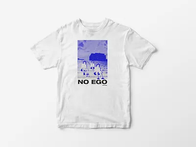 NO EGO TEE band merch branding design design art graphic design graphics illustration illustrator logo typography ui