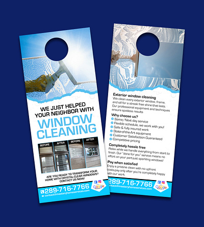 I will design door hanger, rack card, flyer, dl doorhanger flyer