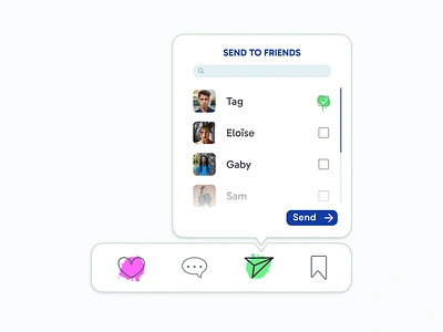 Social Share - Daily UI Challenge #010 blue challenge childhood dailyui figma fluo foot2rue graphity green ink neon nostalgia pink retro retrovibe share socialshare spray ui y2k