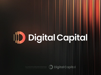 Digital Capital Logo ai blockchain branding crypto defi design digital fintech gradient icon identity lepisov lettering logo saas tech token wallet web3