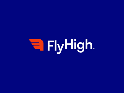 FlyHigh - Designed by Ascendo™ Team abstractlogo branding brandmark entrepreneurship logo logo inspiration