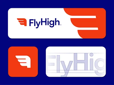 FlyHigh - Logo Design & Visual Identity abstractlogo branding brandmark entrepreneurship graphic design logo logo inspiration