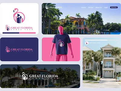 Great Florida Real Estate Logo Design brand book brand guideline brand identity branding construction creative logo design florida house graphic design home buyers logo logodesign luxuryhomes properties realestate