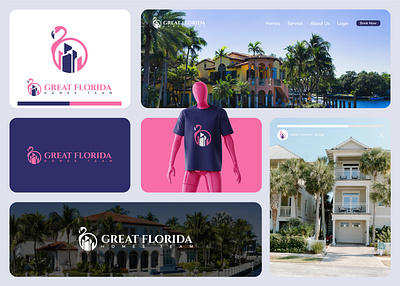 Great Florida Real Estate Logo Design brand book brand guideline brand identity branding construction creative logo design florida house graphic design home buyers logo logodesign luxuryhomes properties realestate