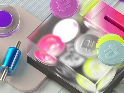 Alfa-Bank — 3d illustration 3d cinema4d corona graphic design