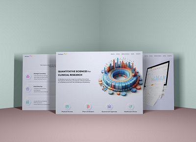 CSD Website Design clinical trial medical minimalist modern science ui ux web desig website design white