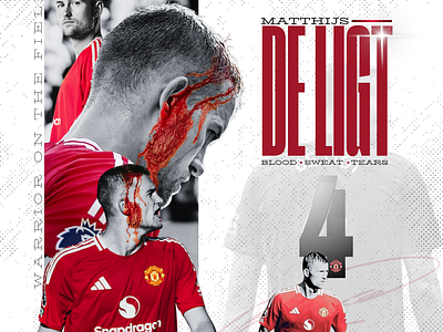 Matthijs De ligt graphic design manchester united sportdesign