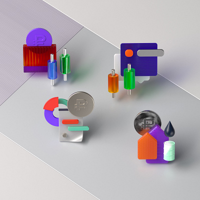 Alfa-Bank — 3d icon set 3d 3ddesign 3dicon cinema4d corona coronarender graphic design