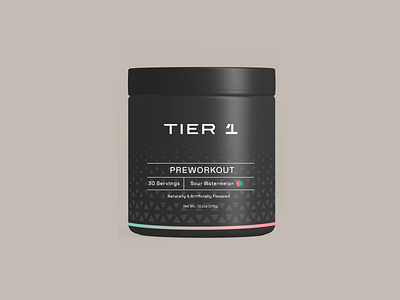 Fitness Preworkout Supplement Package Design black brand branding design fitness graphic design icon identity logo mark minimalist package design powder preworkout protein supplement tier triangle