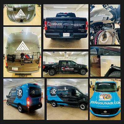 Fleet Wraps - Vehicle Vinyl Signage - Logos Lettering branding design graphic design illustration illustrator laminating logo photoshop plotting print production sai flexi typography vector vectorization vinyl vehicle signage weeding