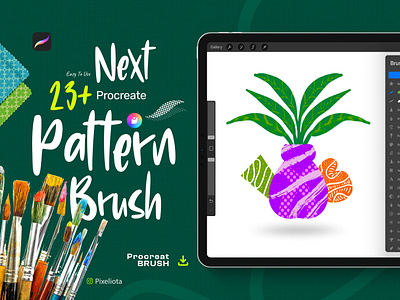 Next Pattern Brushes Set ✦ Free Procreate Brush drawing free graphic design pattern procreate procreate brush