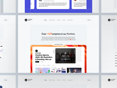 ♠ AceAgency Landing UI agency agency ui design agency website design branding creative creative agency design design agency landing landing page minimal portfolio studio ui ux web web design webdesign website