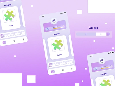 the Homepage Game app design interface ui