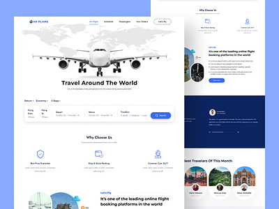 Travel Flight Booking Landing page adventure awaits dashboard design design system e commerce uxui explore the world flyte bookin global explorer mobile app design product design responsive design travel landing page ui uiux design user interface design wanderlust web design