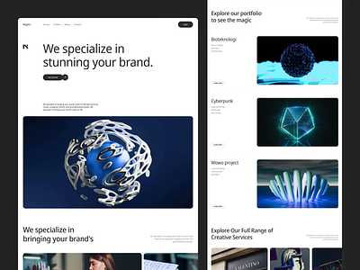 Nigato - Digital Agency Landing Page agency agency website b2b business company company profile creative creative agency design digital agency digital marketing landing page marketing marketing agency portfolio professional