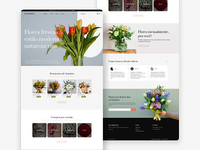 Floraviva design interface layout ui uidesign webdesign website