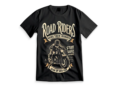 Road Riders T shirt Design branding design graphic design illustration logo logo design rider t shirt road riders t shirt t shirt design typography design vector