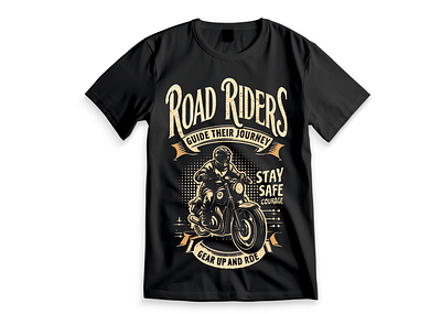 Road Riders T shirt Design branding design graphic design illustration logo logo design rider t shirt road riders t shirt t shirt design typography design vector