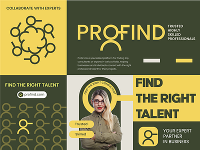 profind branding business employer employment find interview logo pro profile resume search talent work