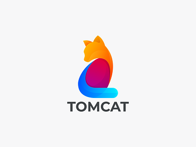 TOMCAT branding cat cat coloring cat design graphic cat icon cat logo design graphic design icon logo