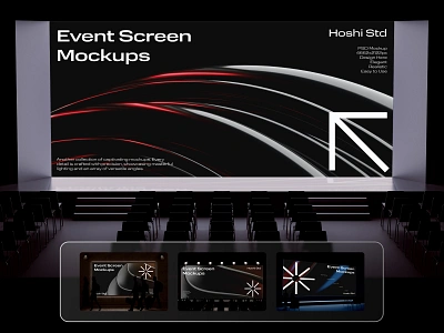 Event Screen Mockups billboard branding download event exhibition expo gumroad lcd led lighting mockup photoshop poster psd screen screen mockup signboard stage theater venue