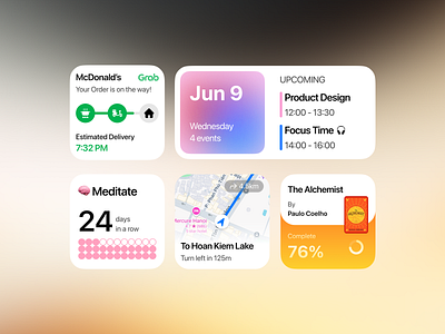 IOS Widget | UI Widget Design creative ios ios widget design ui design ui ux design widget