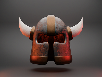 Battle Helmet 3d 3d illustration blender cinema 4d fantasy games graphic design helmet illustration rpg ui ux