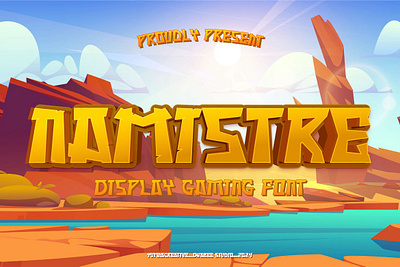 Namistre – Display Gaming Font decorative design display egypt font fun game games gaming greek kids modern new typeface typography videogame vintage web