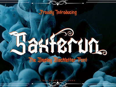 Saxterun – Display Blackletter Font dark decorative design display english font gothic halloween horror illustration modern new old retro trend typeface typography ui vintage web