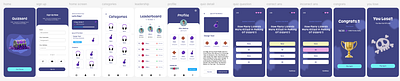 Quiz Mobile Application UI 3d animation branding figma graphic design logo motion graphics ui uiux