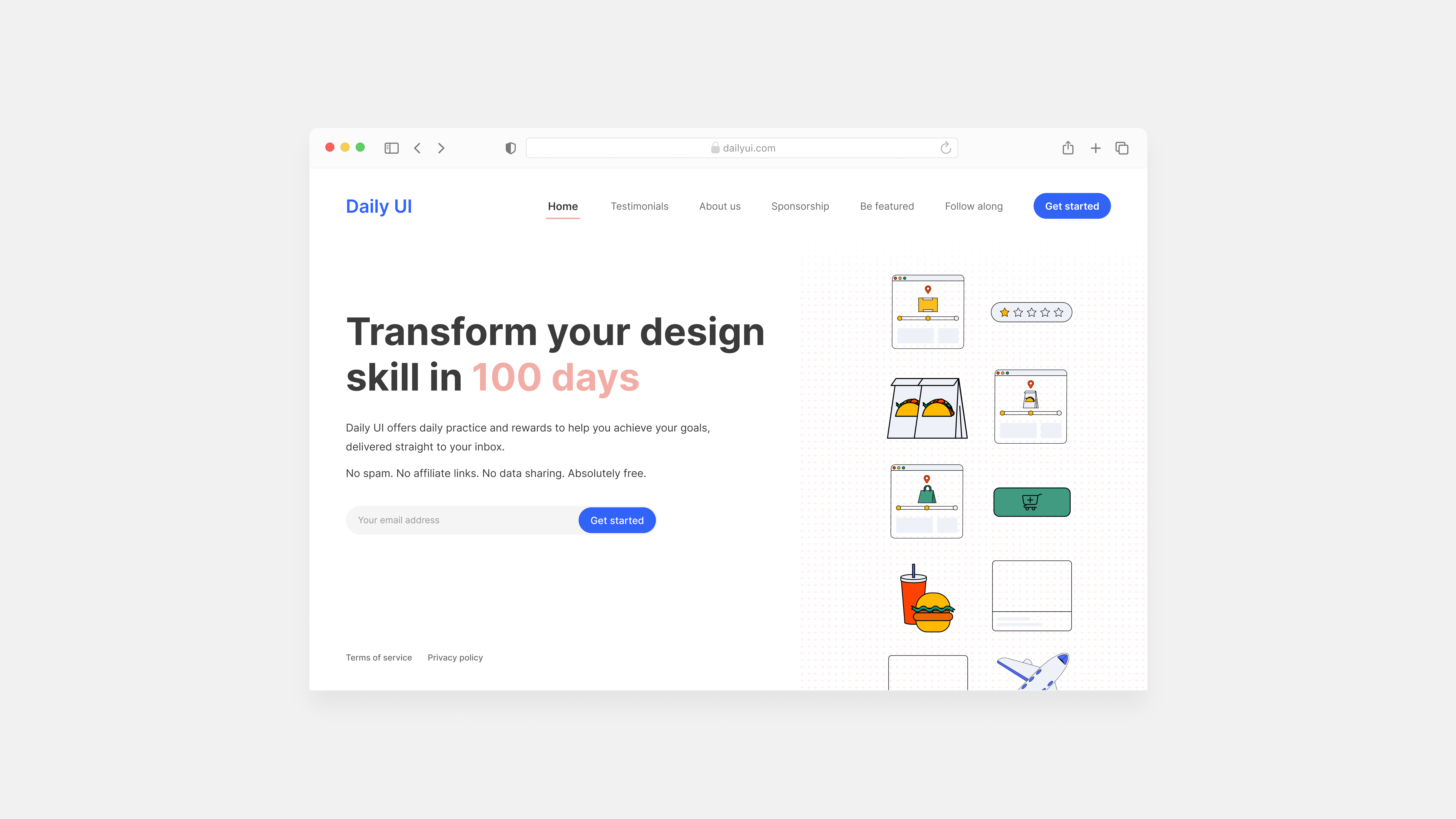 Day 100 - Redesign Daily UI #DailyUI dailyui day 100 design final challenge lightmode macos ui ux