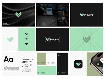 Movero Logo Guideline app brand identity branding concept creative design designer portfolio fintech gateway logo logo designer modern money move pay payment saas simple technology transfer