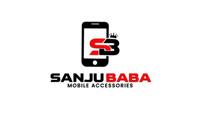 Sanju Baba Mobile Accessories Logo Design dribbbledesign