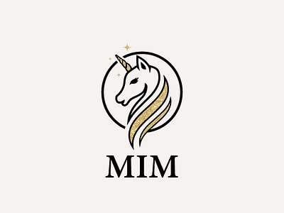 Unicorn logo branding design gliter graphic design horn logo horselogo illustration logo minimal typography ui unicorn unicorn logo ux vector