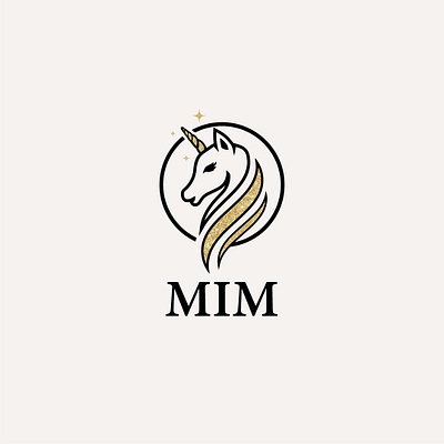 Unicorn logo branding design gliter graphic design horn logo horselogo illustration logo minimal typography ui unicorn unicorn logo ux vector