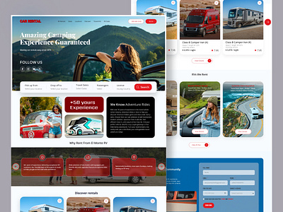 UI-UX for a Car Rental ✦ Exploration design interface product service startup ui ux web website