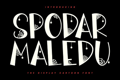 Spodar Maledu Display Cartoon Font animation branding design font fonts graphic design illustration logo nostalgic ui