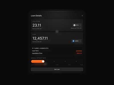 Dark Mode Price Widget clean convert currency dark dark mode design details exchange flyout interface minimal modal overlay popup theme ui ui design ux ux design widget