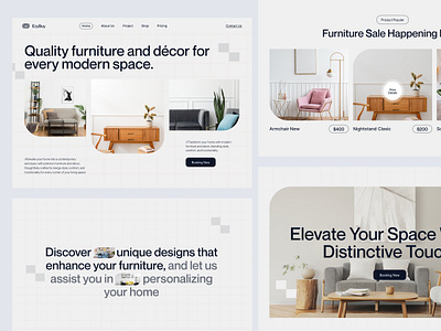 EzyBuy- Ecommerce Website branding chair design e commerce ecommerce furniture home interior landingpage marketplace minimalist online shop shopify shopping sofa store table ui ux website