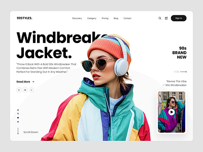 90Style. | E-commerce for 90s style ai landingpage branding design landing page ui ui design uiux ux