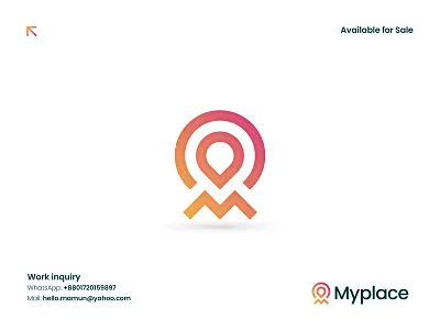 Letter M and Location Pin Modern Logo Design best logo branding business logo concept creative logo design ecomerce letter m location location pin logo logo mark logo type map modern logo nokshakar symbol