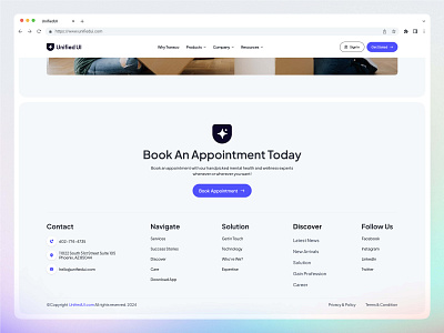 UnifiedUI - Footer Sections blue design digital business footers layout menu navigation site footer ui ui design unified ui unifiedui user interface ux web design website