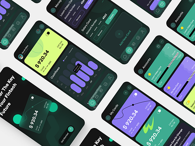 Finance Mobile App app design balance bank banking card clean dark mode finance finance app finance mobile app financial fintech mobile mobile app money send send money transaction uibulbul wallet