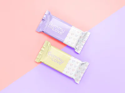 Candy Bussines Logo and Pattern branding design logo minimal pastel pattern playful