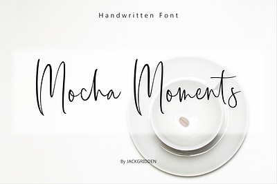 Mocha Moments - Handwritten Font branding design font graphic design illustration logo mocha moments script vector